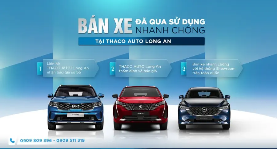 Bán xe đã qua sử dụng nhanh chóng tại THACO AUTO Long An