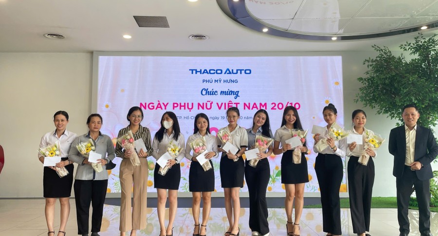Nữ CBNV THACO AUTO Phú Mỹ Hưng rạng rỡ trong Ngày Phụ nữ Việt Nam 20/10