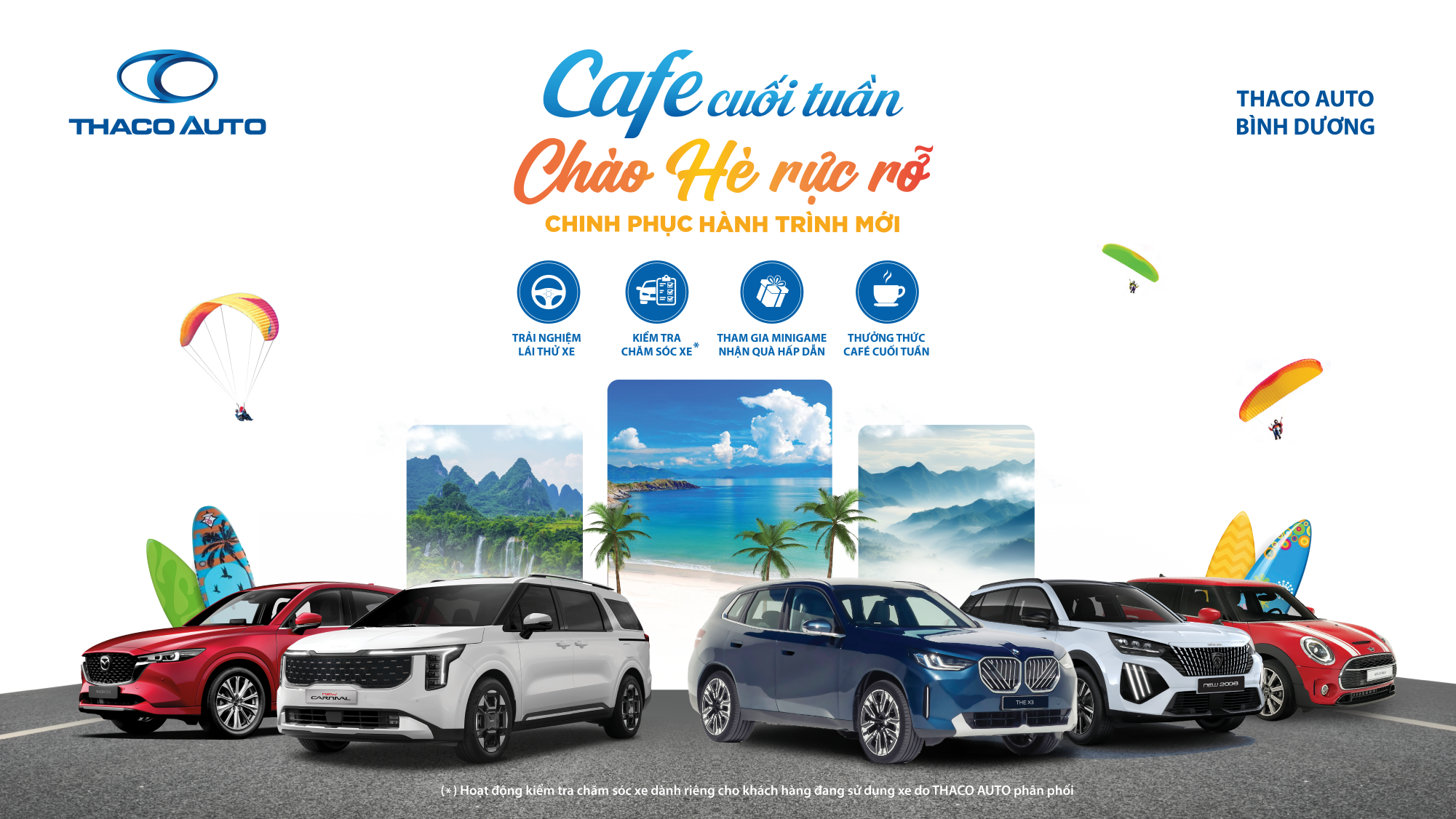 TRẢI NGHIỆM HÈ RỰC RỠ CÙNG THACO AUTO BÌNH DƯƠNG VỚI NHIỀU HOẠT ĐỘNG HẤP DẪN