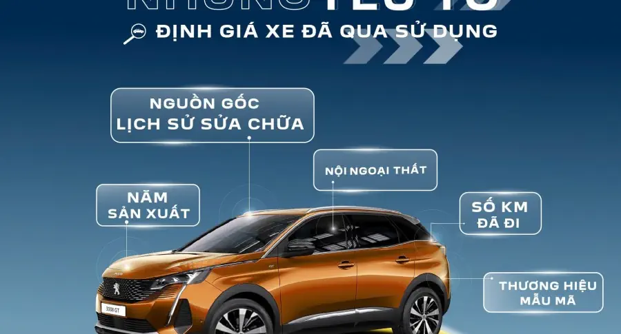 NHỮNG YẾU TỐ ẢNH HƯỞNG ĐẾN GIÁ TRỊ XE QUA SỬ DỤNG