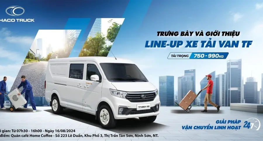 Vận chuyển linh hoạt 24/7 với các dòng xe Tải VAN THACO TF từ THACO AUTO Ninh Thuận