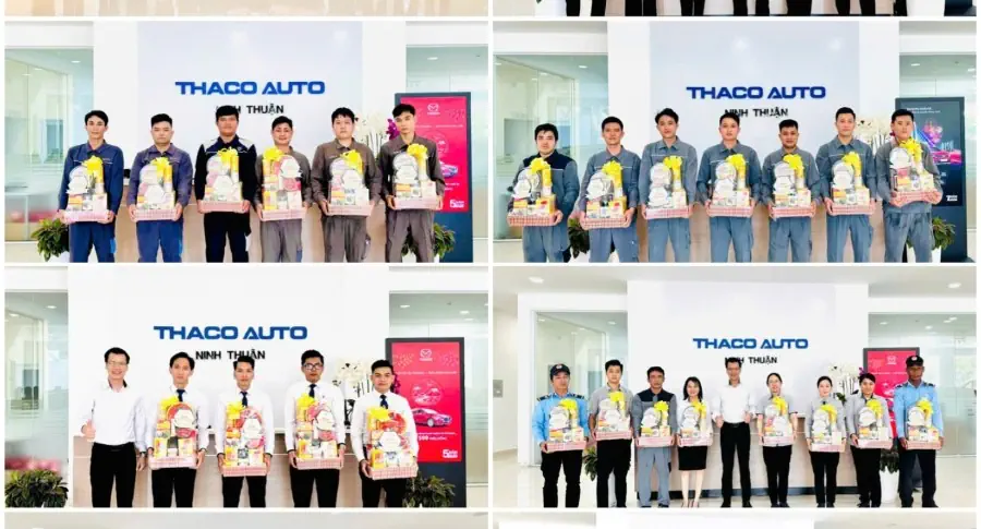 THACO AUTO Ninh Thuận “trao yêu thương” đến CBNV nhân dịp Xuân Ất Tỵ 2025