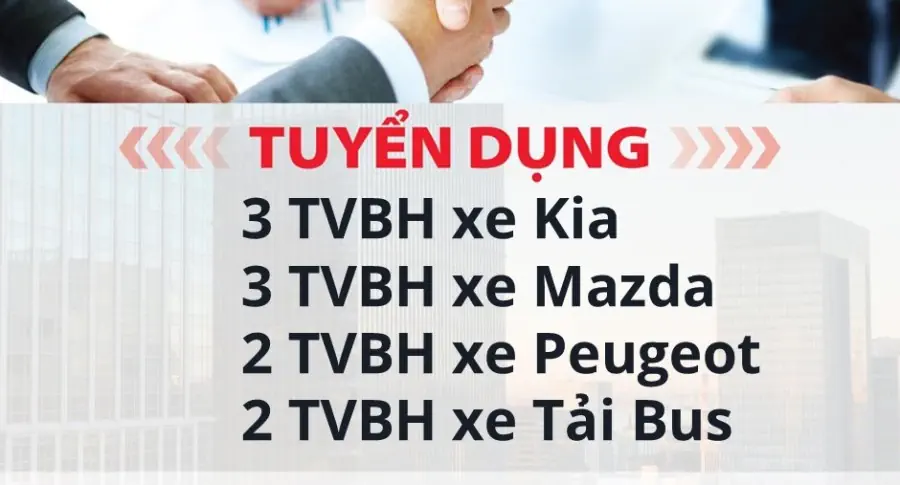 THACO AUTO NINH THUẬN TUYỂN DỤNG THÁNG 9/2024