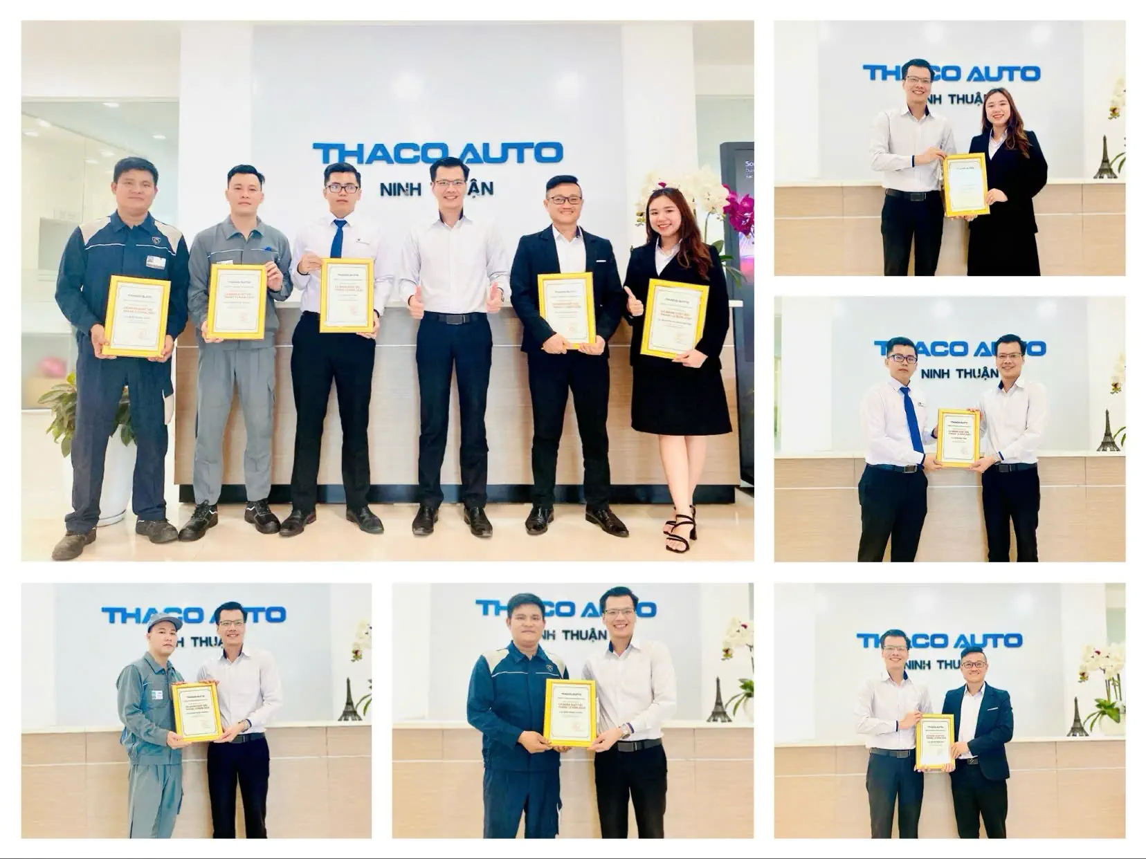 THACO AUTO NINH THUẬN VINH DANH CÁ NHÂN CÓ THÀNH TÍCH XUẤT SẮC THÁNG 12