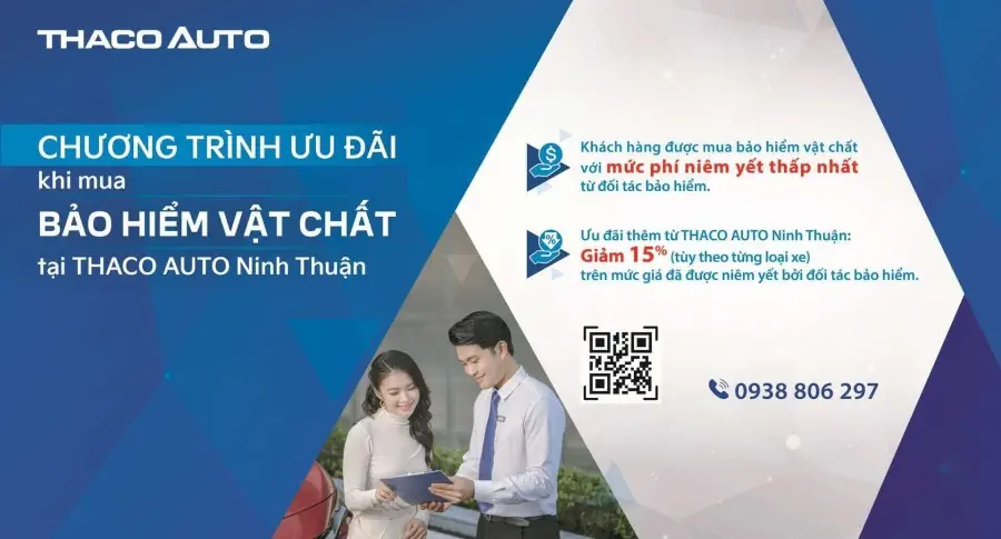 "An tâm tuyệt đối” khi mua bảo hiểm vật chất tại THACO AUTO Ninh Thuận
