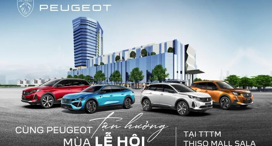 Trải nghiệm khu trưng bày xe Peugeot tại Thiso Mall Sala