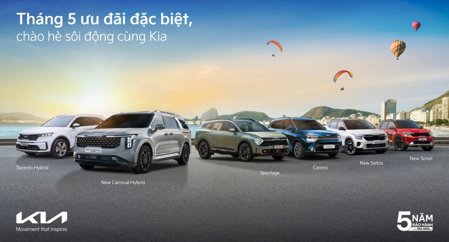 Tháng 5 chào Hè, Kia tung ưu đãi lớn nhất trong năm