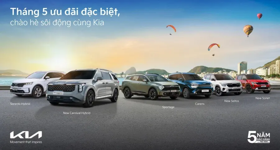 Tháng 5 chào Hè, Kia tung ưu đãi lớn nhất trong năm