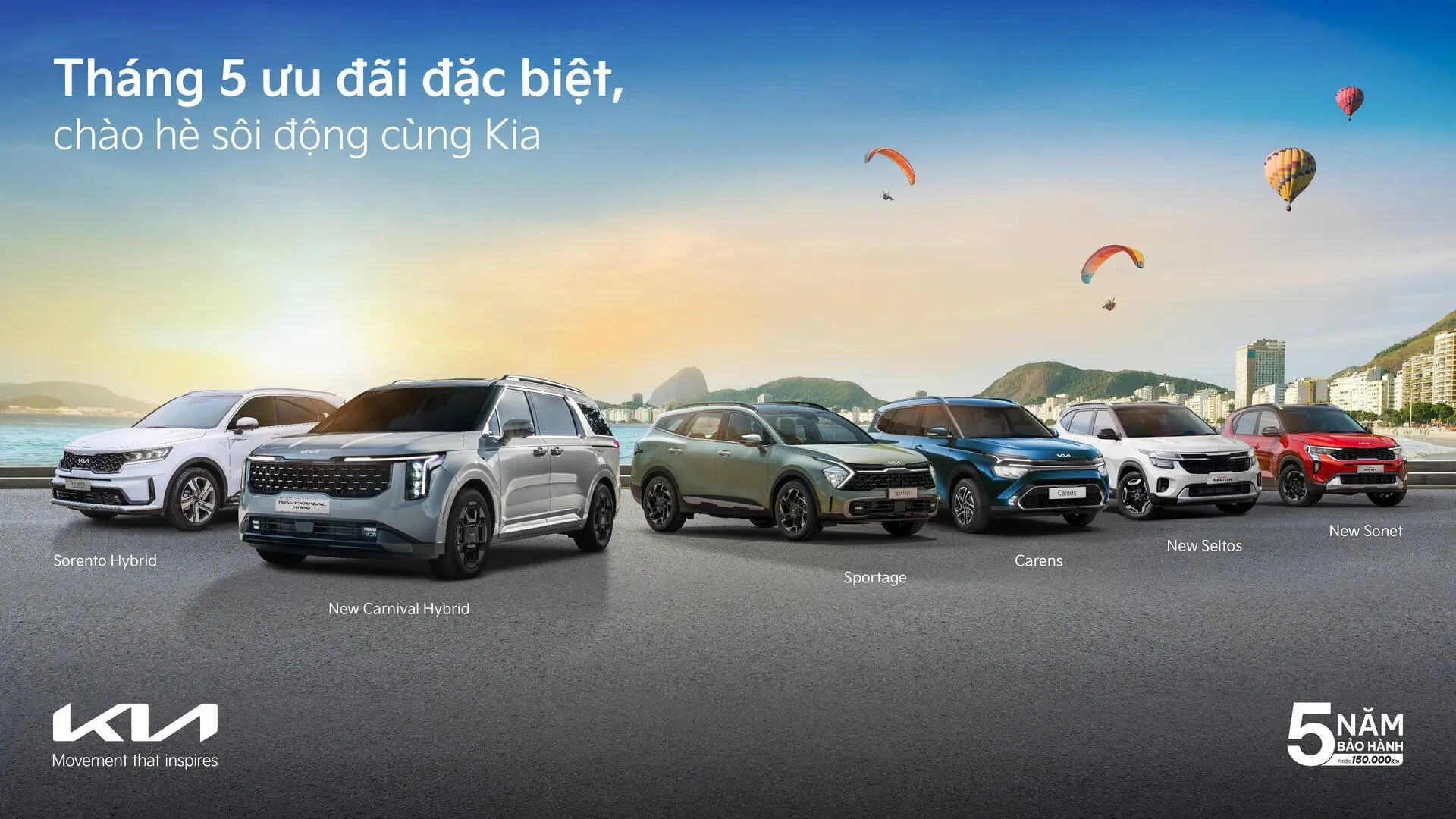 Tháng 5 chào Hè, Kia tung ưu đãi lớn nhất trong năm