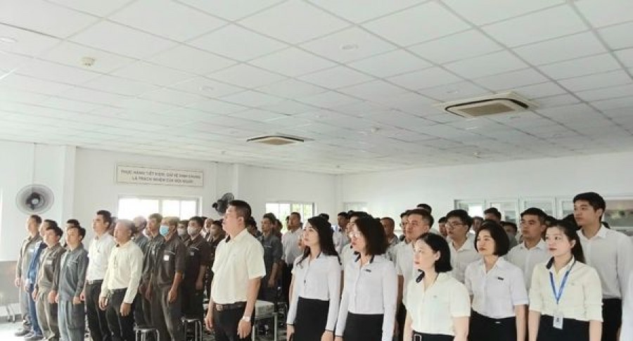 LỄ CHÀO CỜ THÁNG 6 THACO AUTO PHẠM VĂN ĐỒNG