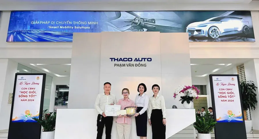 THACO AUTO  PHẠM VĂN ĐỒNG TỔ CHỨC TUYÊN DƯƠNG CON CBNV “HỌC GIỎI - SỐNG TỐT” NĂM 2024