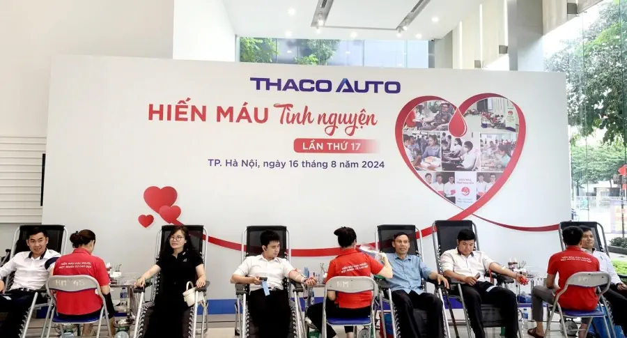 Hiến máu tình nguyện lần thứ 17 năm 2024 tại  THACO AUTO PHẠM VĂN ĐỒNG