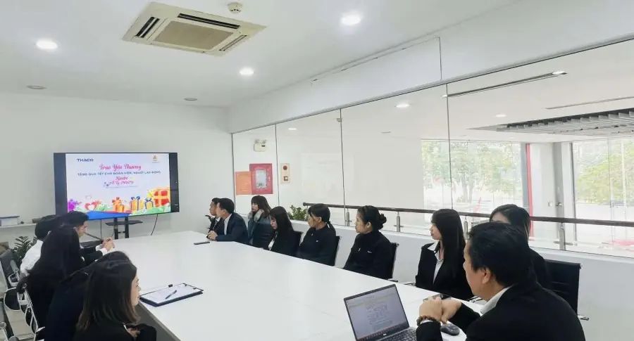 CÔNG ĐOÀN BỘ PHẬN THACO AUTO PHÚ THỌ TRAO TẶNG QUÀ TẾT CHO ĐOÀN VIÊN, NGƯỜI LAO ĐỘNG