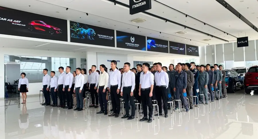 CHÀO CỜ THÁNG 7/2024: THACO AUTO PHÚ THỌ CHÚ TRỌNG TRIỂN KHAI CÔNG TÁC BÁN HÀNG & DỊCH VỤ