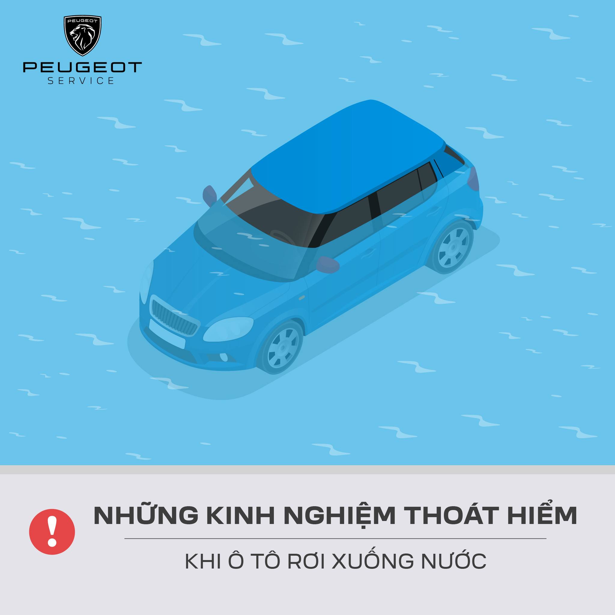 Thoát hiểm khi xe rơi xuống nước: Hướng dẫn chi tiết từ THACO AUTO Quảng Bình