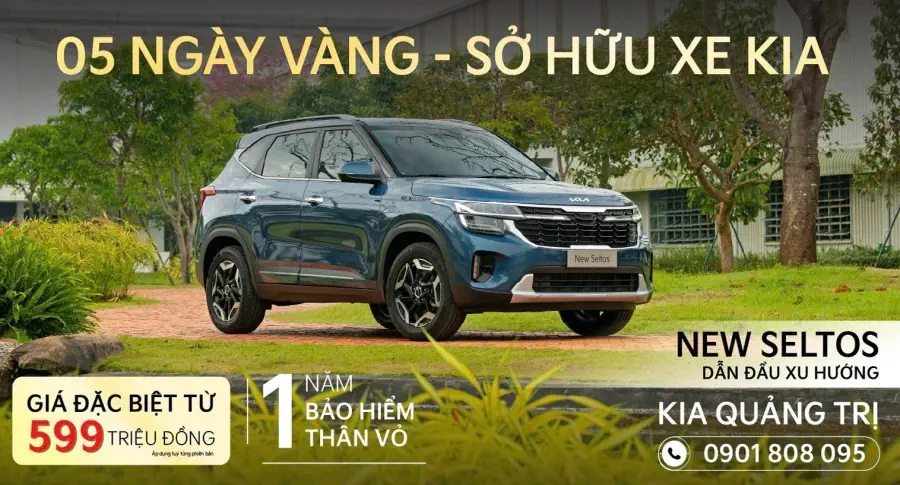 05 ngày vàng để sở hữu xe Kia tại THACO AUTO Quảng Trị