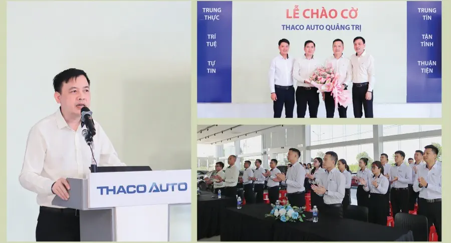 Lễ chào cờ đầu tháng 6 tại THACO AUTO Quảng Trị: Khởi đầu mới cho hành trình bứt phá