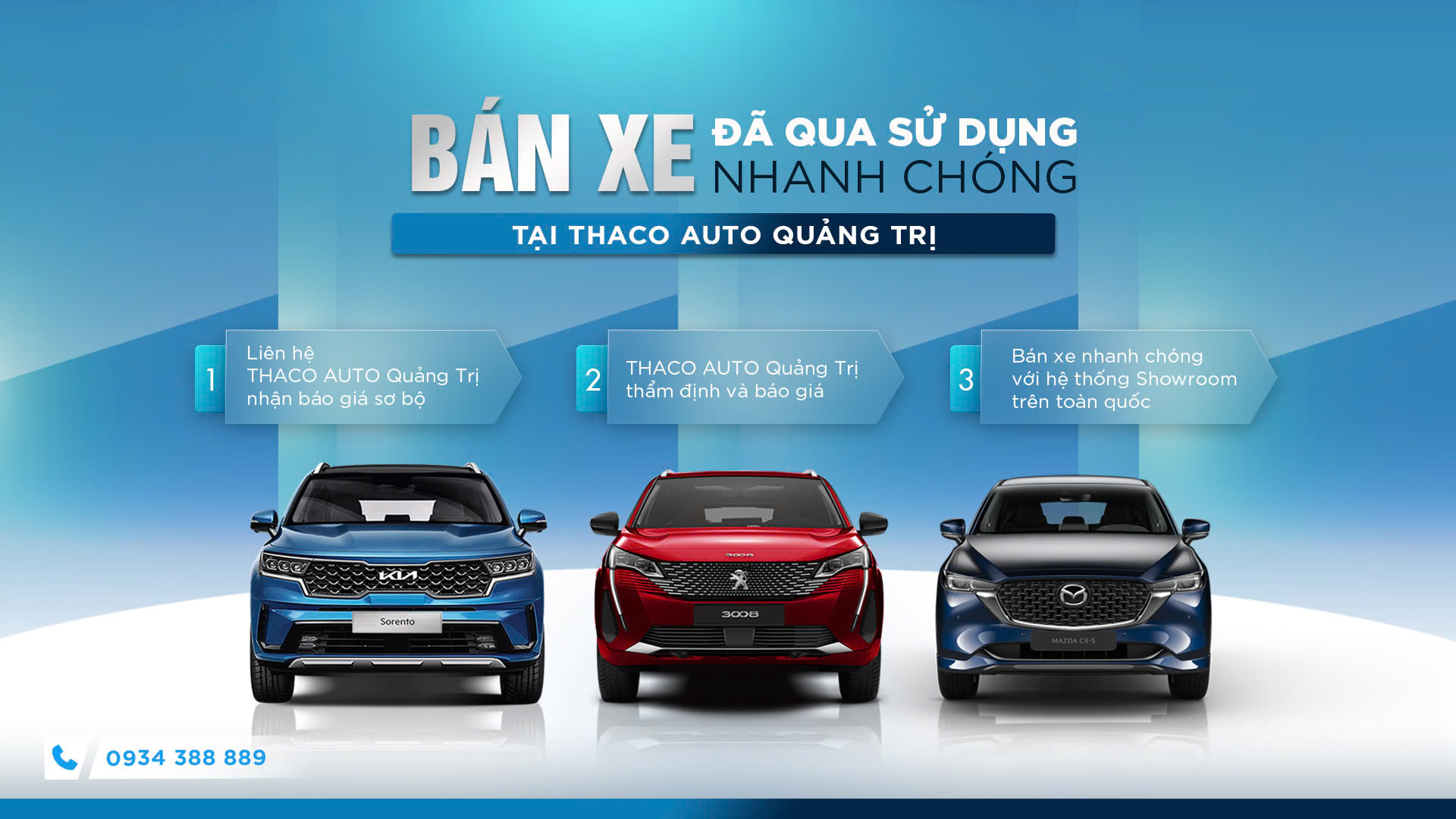 Bán xe đã qua sử dụng nhanh chóng tại THACO AUTO Quảng Trị