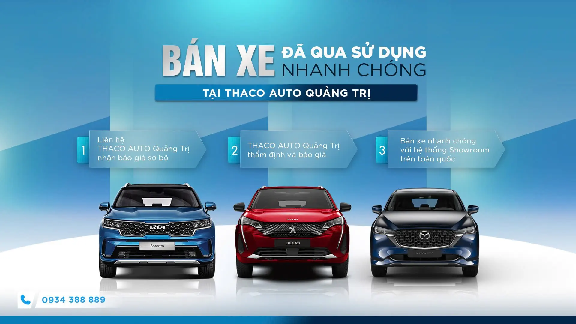 Bán xe đã qua sử dụng nhanh chóng tại THACO AUTO Quảng Trị
