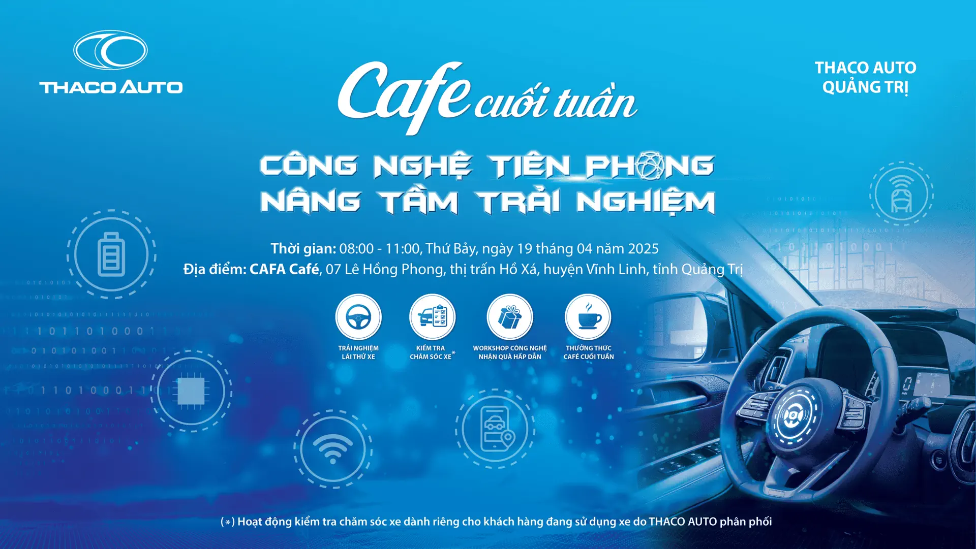 CÙNG THACO AUTO NÂNG TẦM TRẢI NGHIỆM VỚI CHƯƠNG TRÌNH “CAFE CUỐI TUẦN” CHỦ ĐỀ CÔNG NGHỆ