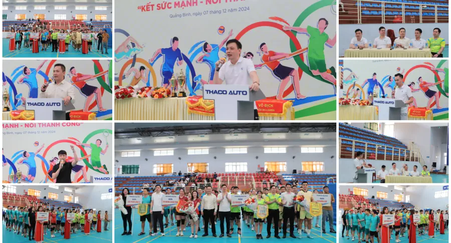 Chính thức khai mạc Hội thao “Kết sức mạnh - Nối thành công” năm 2024 tại THACO AUTO Quảng Trị