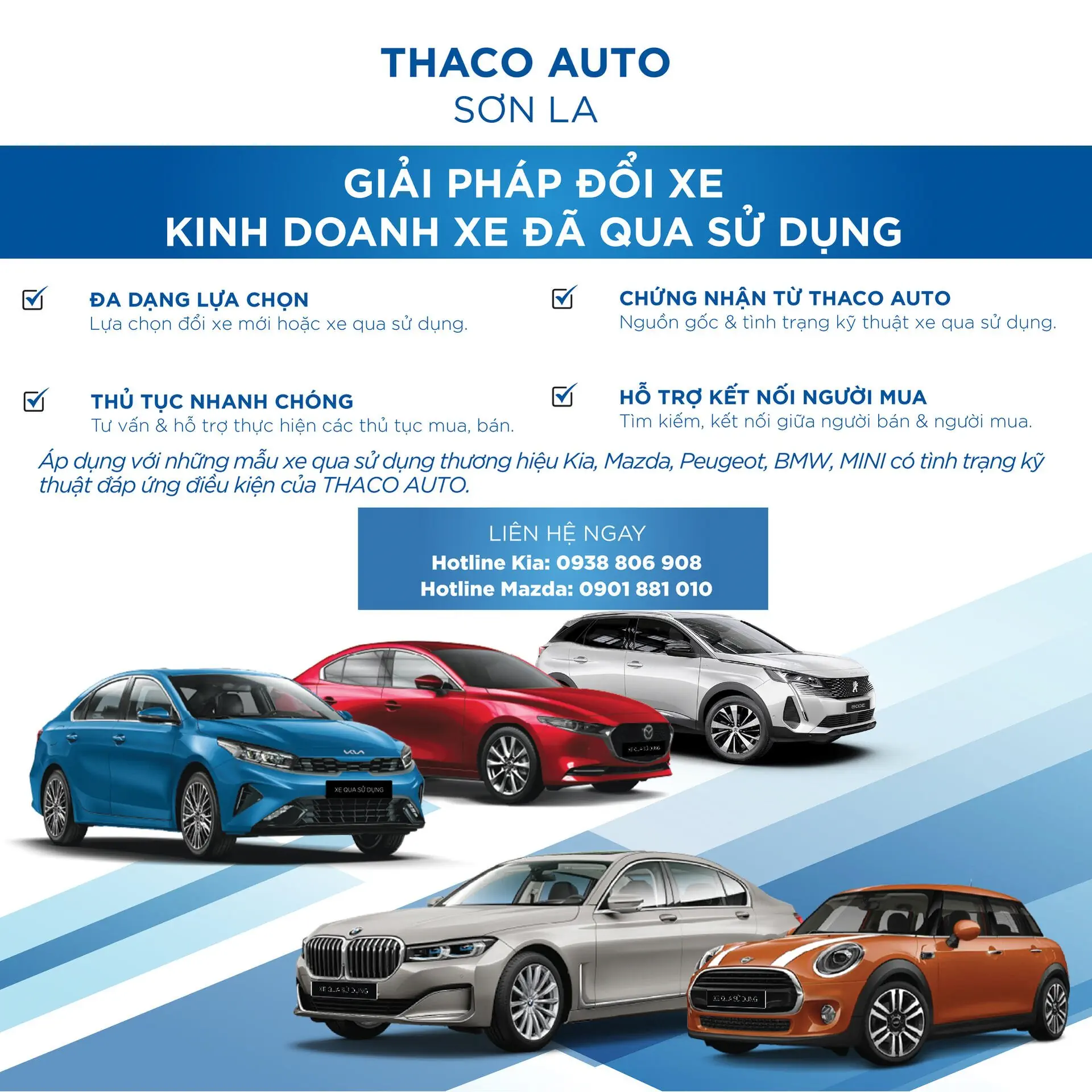 THACO AUTO SƠN LA - TRIỂN KHAI CHƯƠNG TRÌNH THU CŨ ĐỔI MỚI & KINH DOANH XE QUA SỬ DỤNG