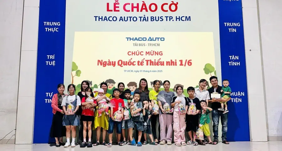 THACO AUTO Tải Bus – TP.HCM tổ chức chương trình mừng ngày Quốc tế thiếu nhi 1/6