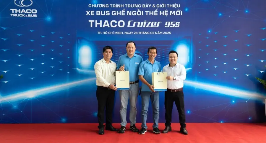 THACO AUTO Tải Bus – TP.HCM tổ chức sự kiện giới thiệu sản phẩm xe bus ghế ngồi cao cấp thế hệ mới - THACO CRUIZER 95S