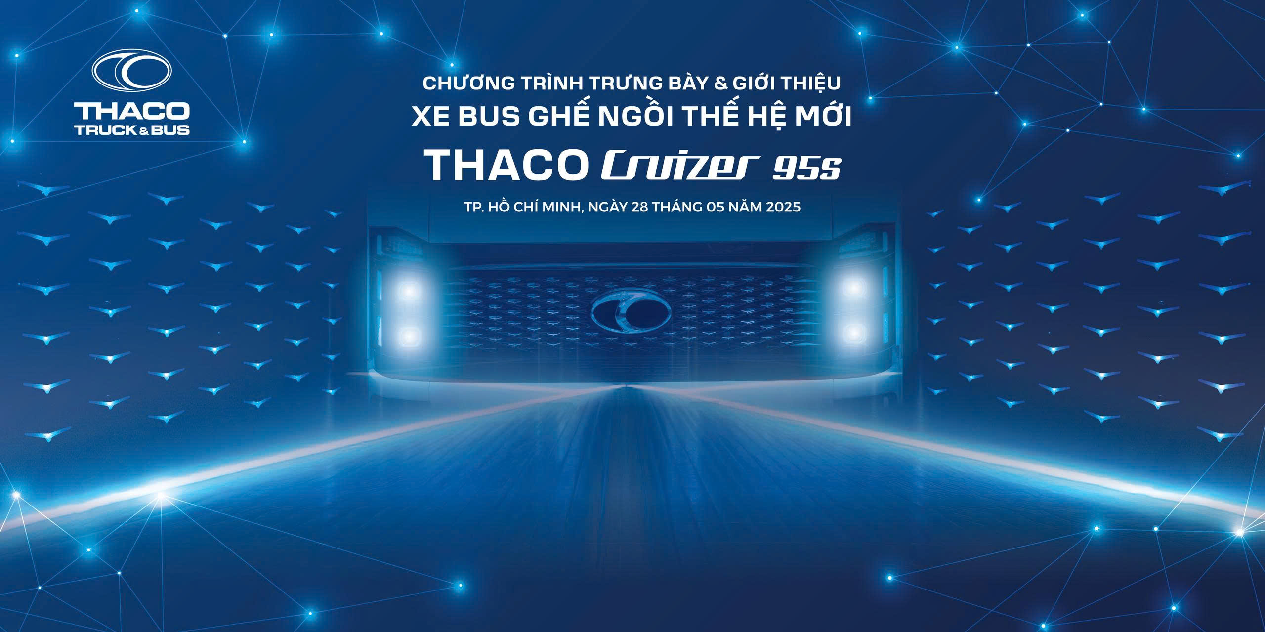 Chương trình trưng bày & giới thiệu xe bus ghế ngồi thế hệ mới THACO CRUIZER 95S