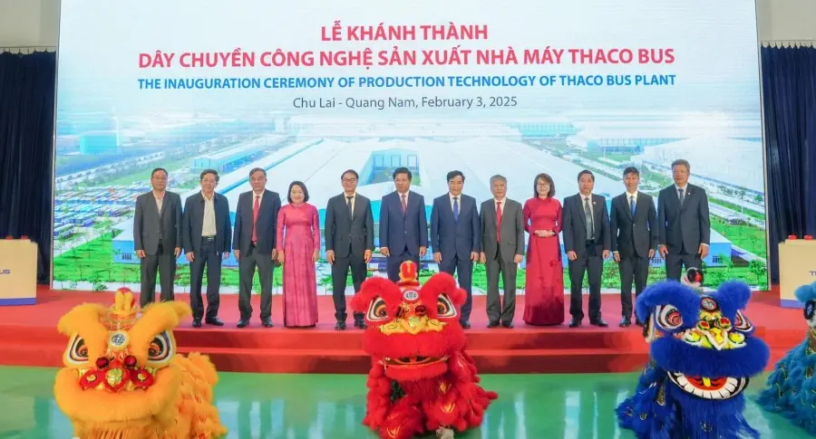 THACO AUTO khánh thành dây chuyền công nghệ sản xuất và ra mắt các dòng sản phẩm mới thương hiệu THACO Bus và THACO Tải