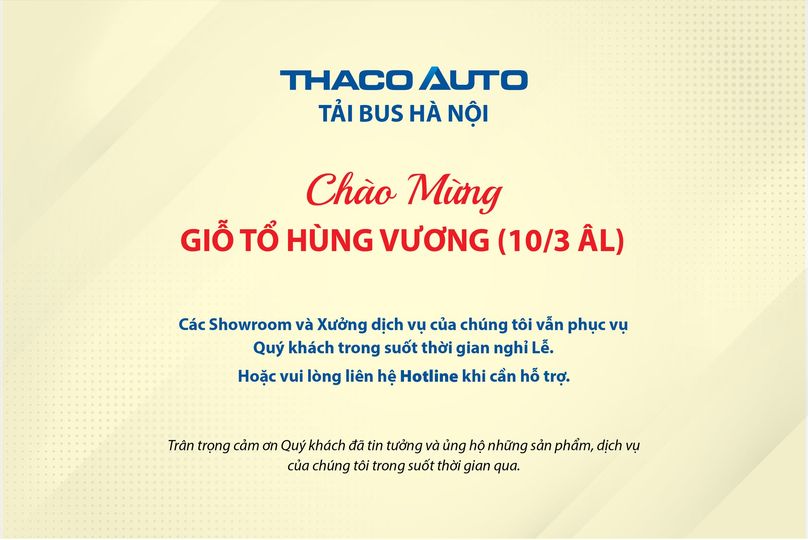 THÔNG BÁO TỔ CHỨC HOẠT ĐỘNG BÁN HÀNG VÀ DỊCH VỤ XUYÊN SUỐT NGÀY LỄ GIỖ TỔ HÙNG VƯƠNG 18/04/2024 (10/3 ÂL)