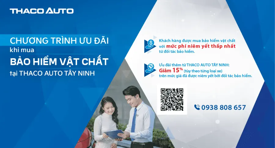 "An tâm tuyệt đối” khi mua bảo hiểm vật chất tại THACO AUTO Tây Ninh