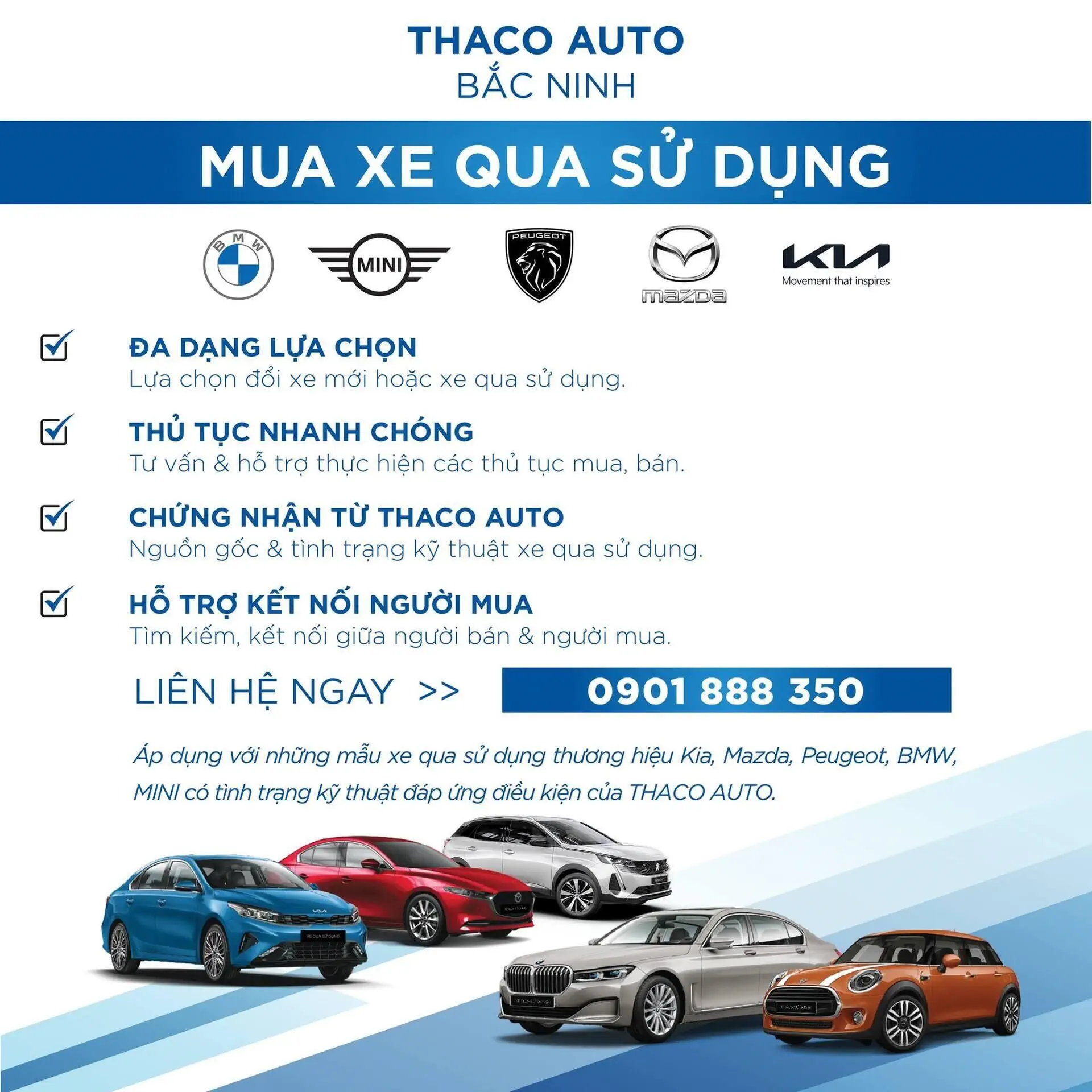THACO AUTO BẮC NINH - GIẢI PHÁP ĐỔI XE & KINH DOANH XE QUA SỬ DỤNG