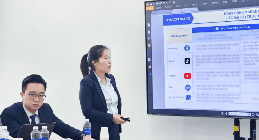 THACO AUTO BẮC NINH ĐÀO TẠO KỸ NĂNG MARKETING & ỨNG DỤNG AI CHO ĐỘI NGŨ TƯ VẤN BÁN HÀNG