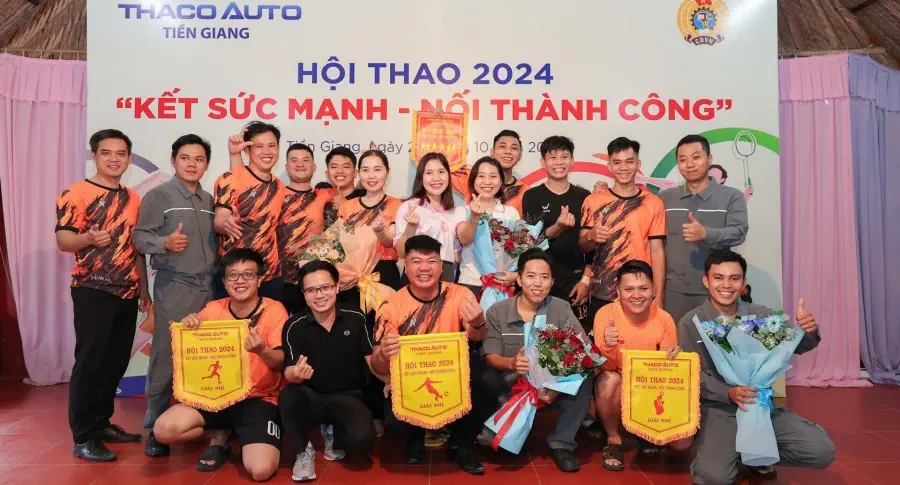 THACO AUTO Bến Tre khép lại Hội thao năm 2024 với nhiều dấu ấn đẹp