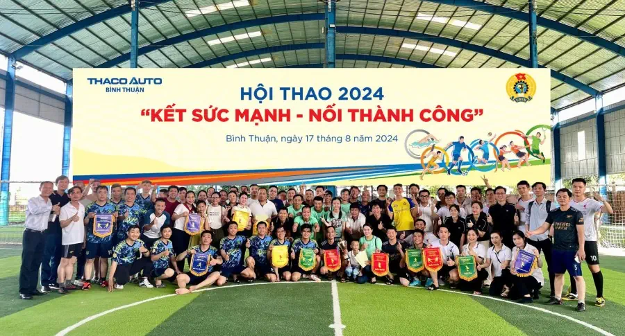 THACO AUTO Bình Thuận khép lại Hội thao năm 2024 với nhiều dấu ấn đẹp