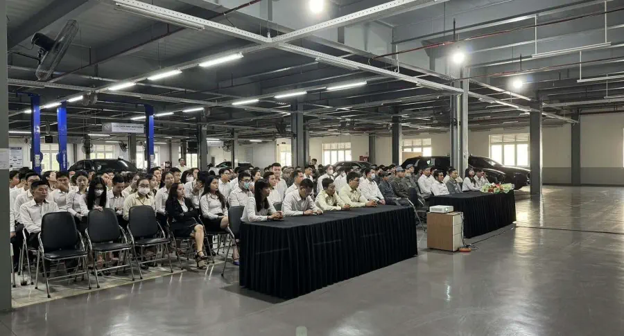 LỄ CHÀO CỜ ĐẦU NĂM MỚI 2024 TẠI THACO AUTO BÌNH TRIỆU