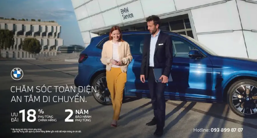 Thaco Auto ưu đãi 18% giá phụ tùng chính hãng BMW cho khách hàng