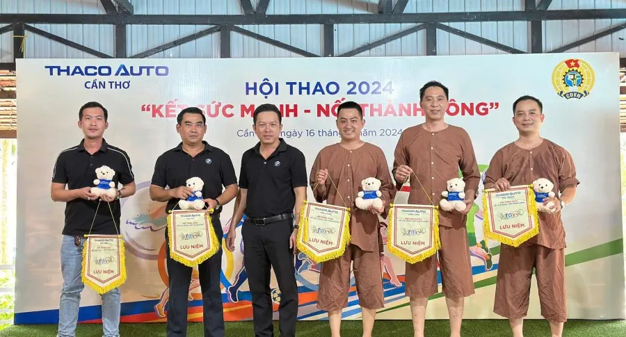 THACO AUTO Cần Thơ khép lại Hội thao năm 2024 với nhiều dấu ấn đẹp