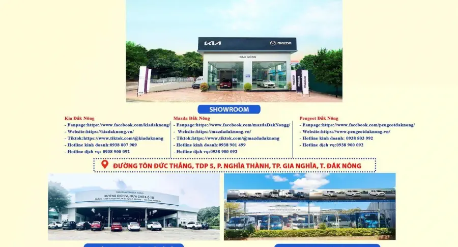 GIỚI THIỆU CÁC KÊNH TRUYỀN THÔNG CHÍNH THỨC CỦA THACO AUTO ĐẮK NÔNG