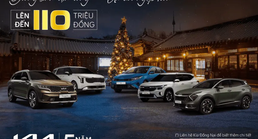 Sở hữu xe Kia với ưu đãi hấp dẫn dịp cuối năm, cao nhất lên đến 110 triệu đồng