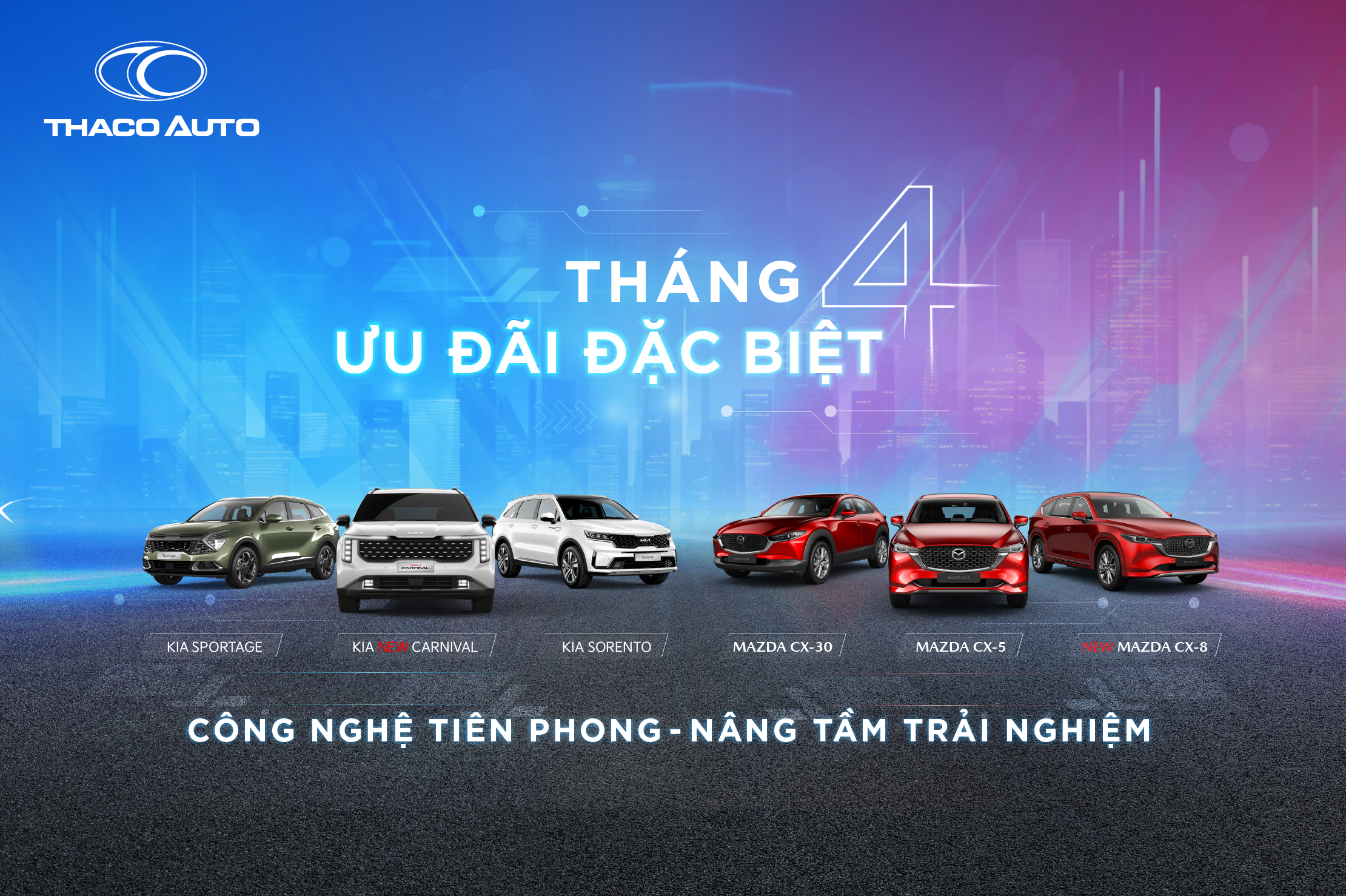 THACO AUTO GIẢI PHÓNG tri ân khách hàng với ưu đãi đặc biệt dịp 30/4 & 01/05