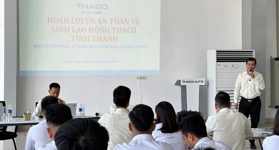 HUẤN LUYỆN AN TOÀN VỆ SINH LAO ĐỘNG CHO CBNV THACO TẠI HẢI DƯƠNG