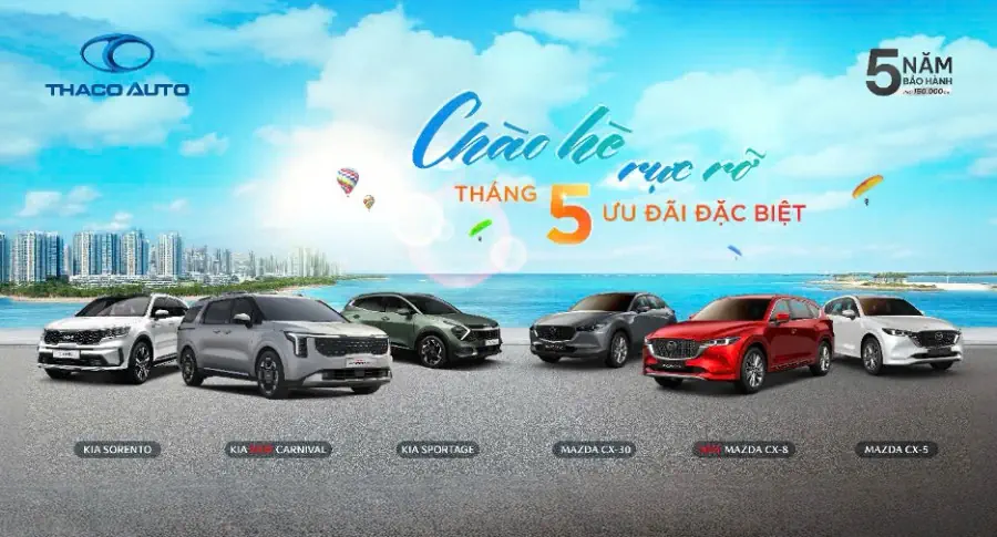 CHÀO HÈ RỰC RỠ CÙNG THACO AUTO VỚI ƯU ĐÃI ĐẶC BIỆT