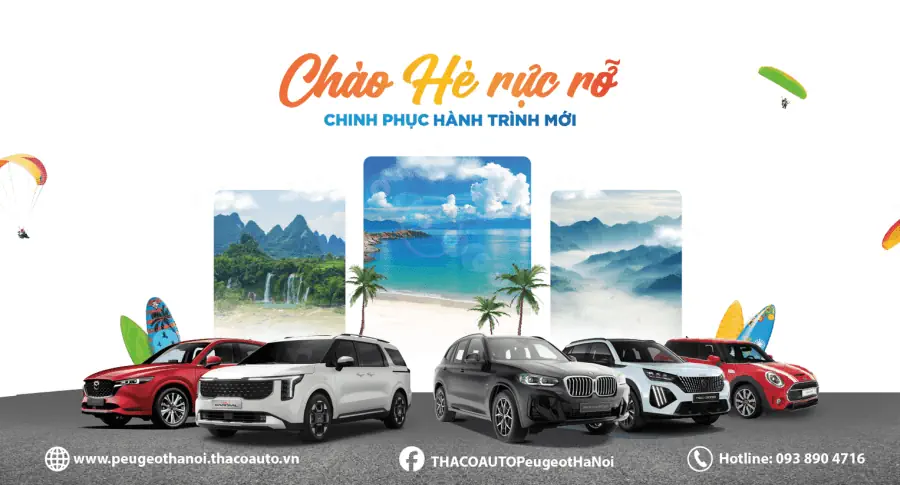 TRẢI NGHIỆM HÈ RỰC RỠ CÙNG THACO AUTO PEUGEOT HÀ NỘI VỚI NHIỀU HOẠT ĐỘNG HẤP DẪN