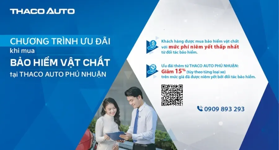 “An tâm tuyệt đối” khi mua bảo hiểm vật chất tại THACO AUTO Phú Nhuận