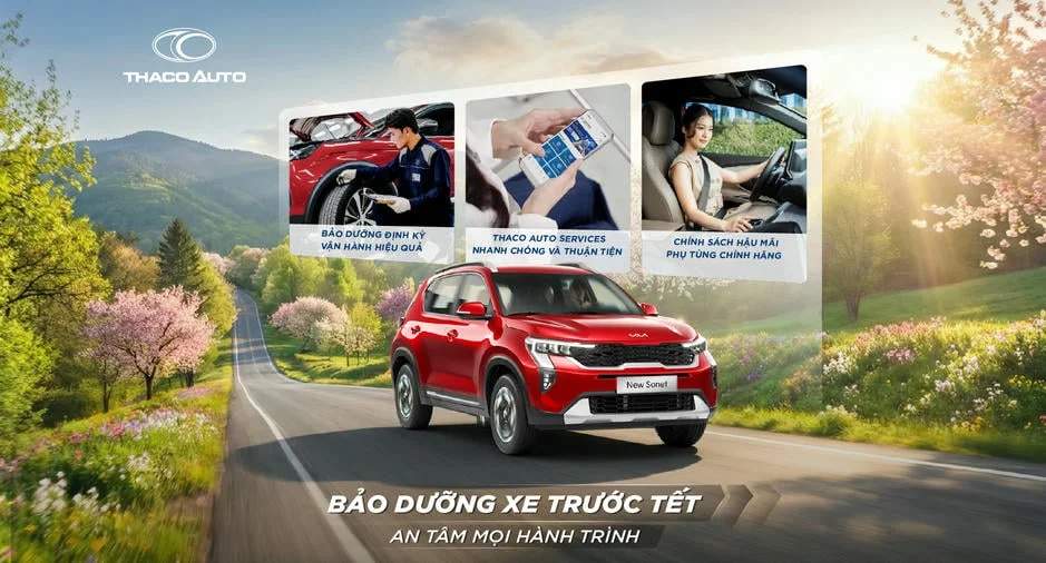 Cùng THACO AUTO bảo dưỡng xe trước tết, an tâm mọi hành trình