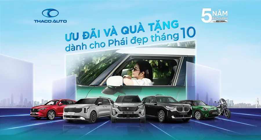 Ưu đãi và quà tặng dành cho phái đẹp từ THACO AUTO