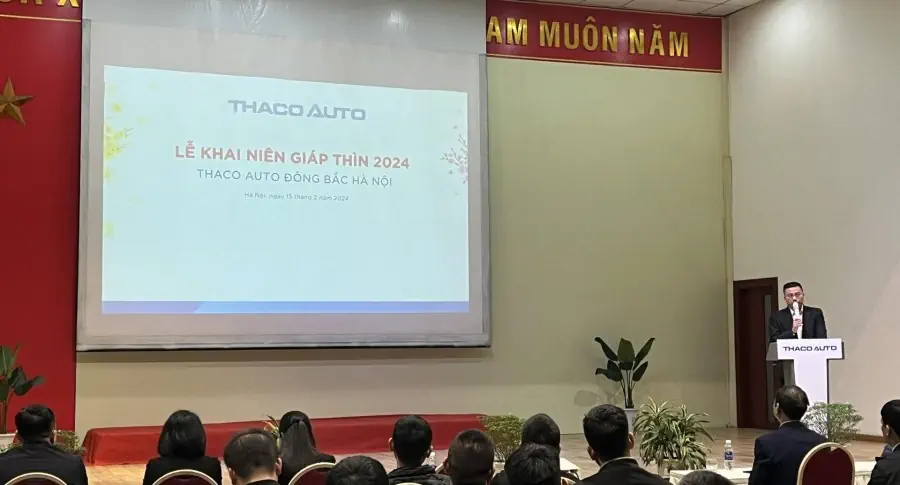 THACO AUTO ĐÔNG BẮC HÀ NỘI TỔ CHỨC CHƯƠNG TRÌNH LỄ KHAI NIÊN GIÁP THÌN 2024
