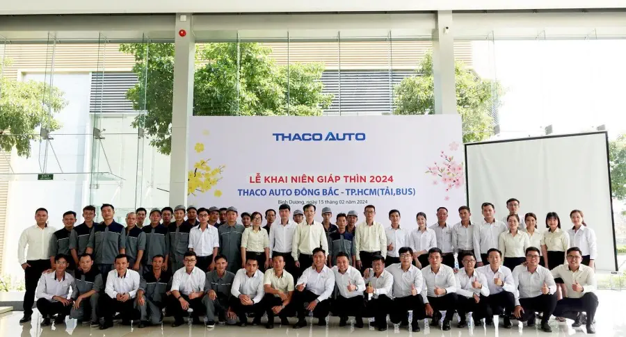 CBNV THACO AUTO Đông Bắc - HCM phấn khởi trở lại làm việc sau Tết Nguyên đán 2024
